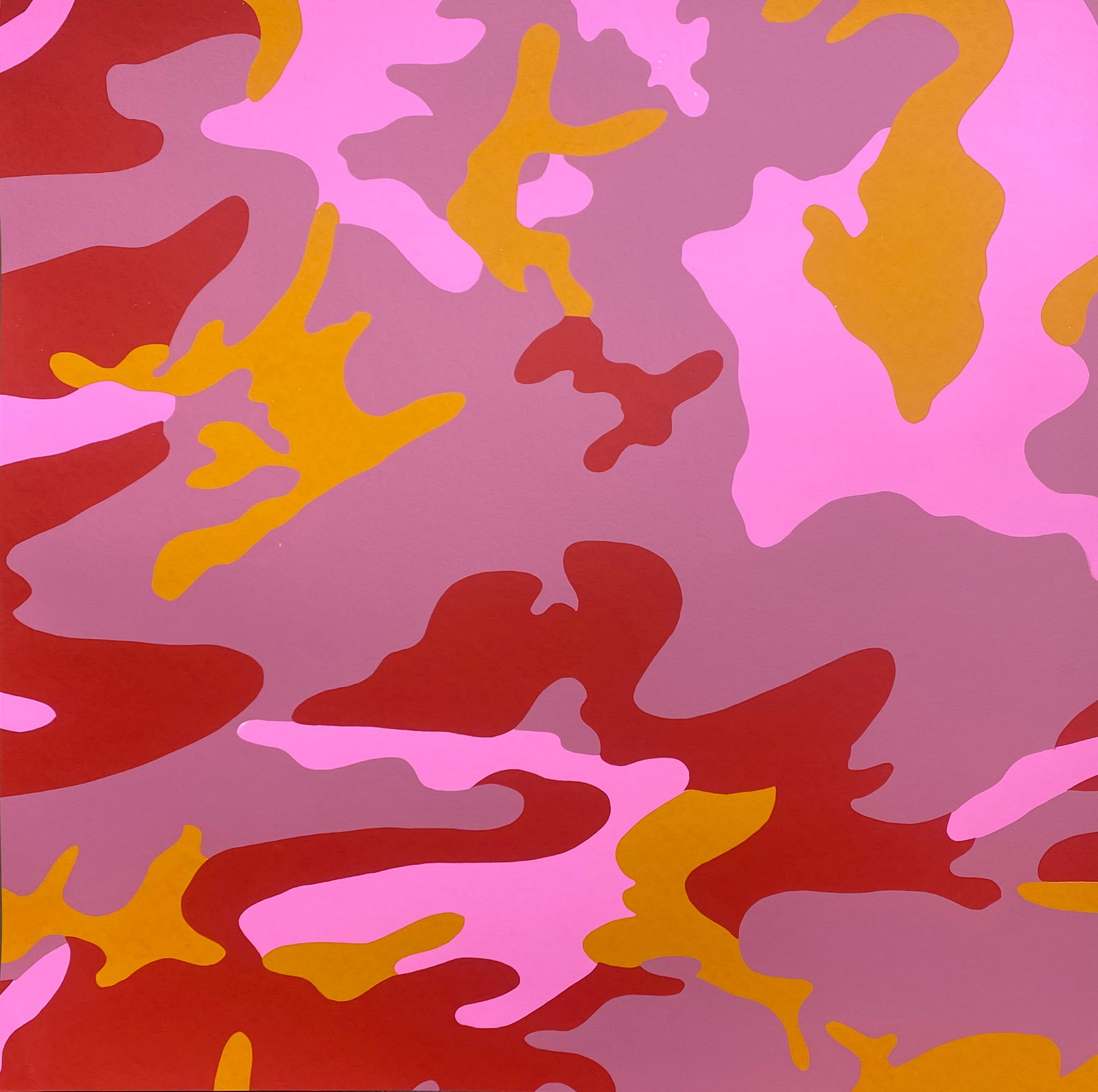 Andy Warhol (American, 1928-1987) Camouflage Screenprint from 1987 Serigraph (1 of 1)