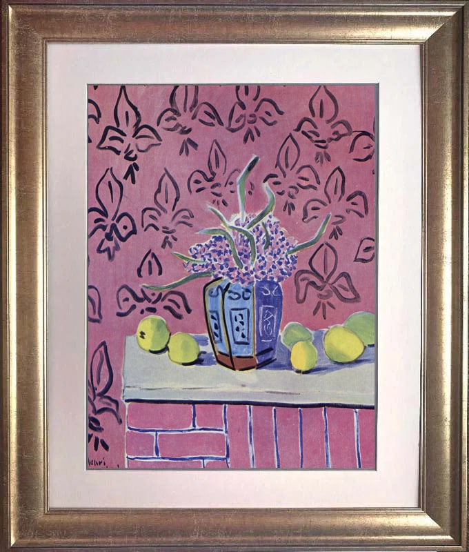Henri Matisse (French 1869-1954) Color Plate Lithograph from 1970: Henri Matisse (French 1869-1954) Color Plate Lithograph from 1970 Custom framed and includes certificate. Approx 24x20 inches. Art Artwork Artist.
