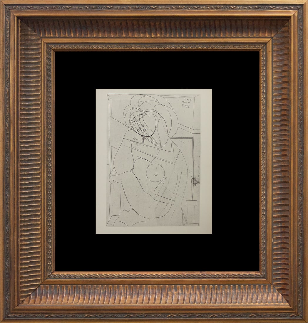 Pablo Picasso (Spanish 1881-1973) Lithograph 1956 Mourlot Press Vollard Suite: Pablo Picasso (Spanish 1881-1973) Lithograph 1956 Mourlot Press in Paris France. These 1956 Picasso Vollard Suite Lithographs are highly sought after since the 1933 etchings are now almost unattainabl