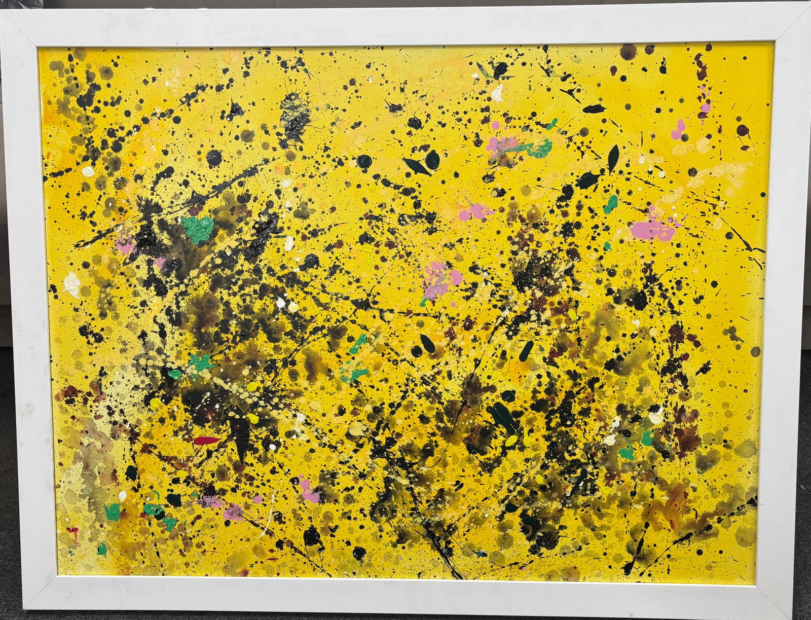 Michael Schofield (American 1947) Original Painting on canvas by Michael Schofield Abstract: Michael Schofield (American 1947) Original Painting on canvas. Approx. 40x30 inches. One-of-a-kind original. Hand signed by the artist. Includes certificate of authenticity. This work was purchased di