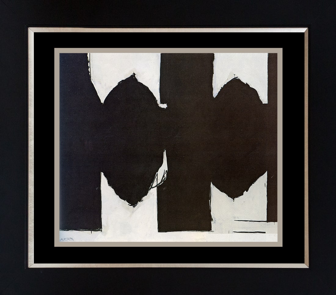 Robert Motherwell Color plate Lithograph: Robert Motherwell Lithograph from 1975. Approx 24x20 inches. Professionally framed. Includes Certificate of Authenticity. Art Artwork Artist.