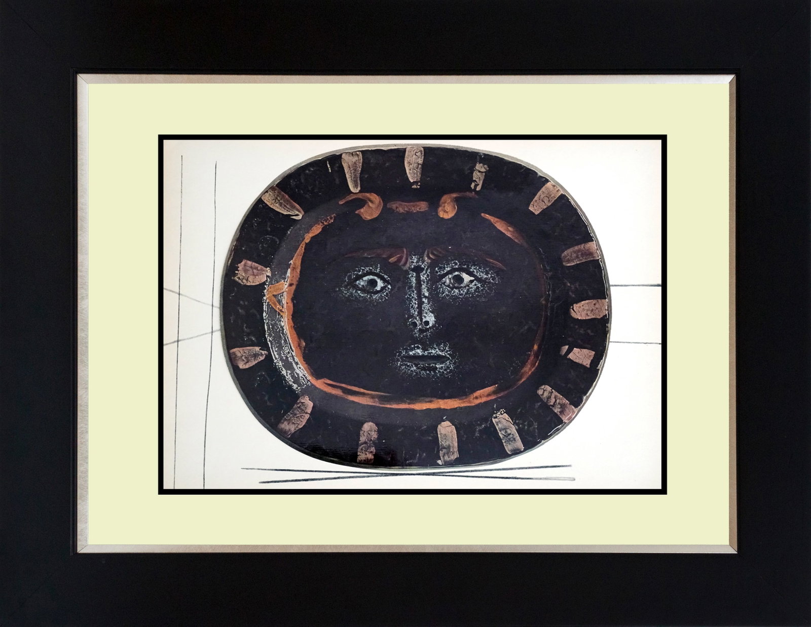 Pablo Picasso (Spanish 1881-1973) embossed Limited Edition serigraph: Pablo Picasso (Spanish 1881-1973) embossed serigraph Approx 24x20 inches. Includes certificate of authenticity. Professionally framed. Art Artwork Artist.