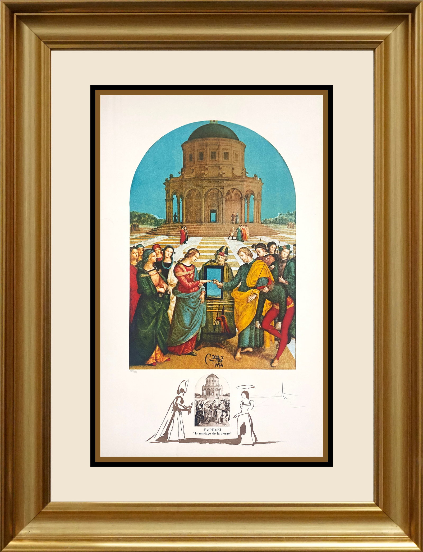 Salvador Dali (Spanish 1904-1989) Limited Edition Lithograph Raphael Le Marriage de la Vierge from (1 of 1)
