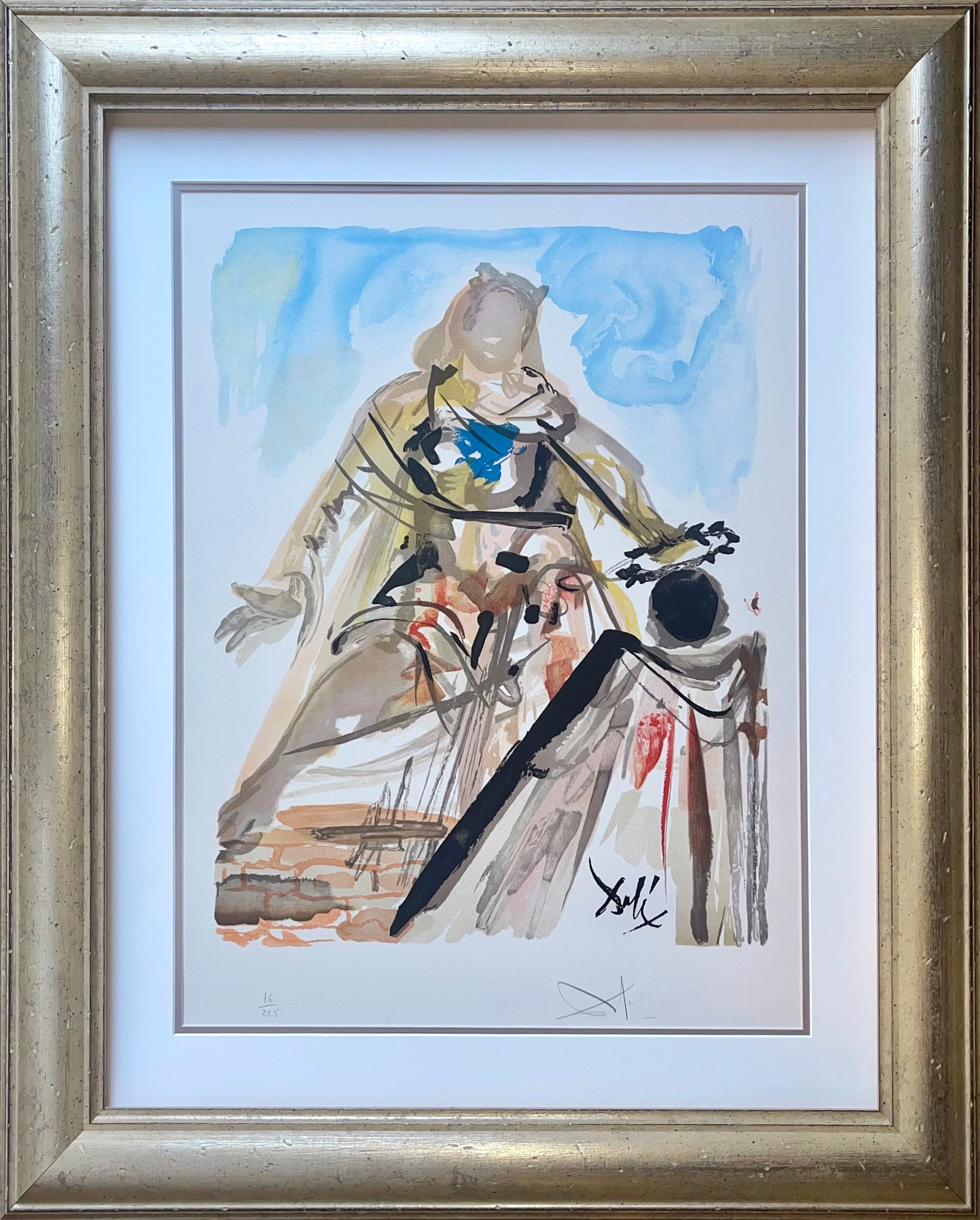 Salvador Dali (Spanish 1904-1989) On Voit Cette Reine 1979. Lithograph Limited Edition Hand signed: Salvador Dali (Spanish 1904-1989) On Voit Cette Reine 1979. Lithograph Limited Edition Hand signed and numberedSalvador Dali On Voit Cette Reine 1979. Lithograph Limited Edition Hand signed and number