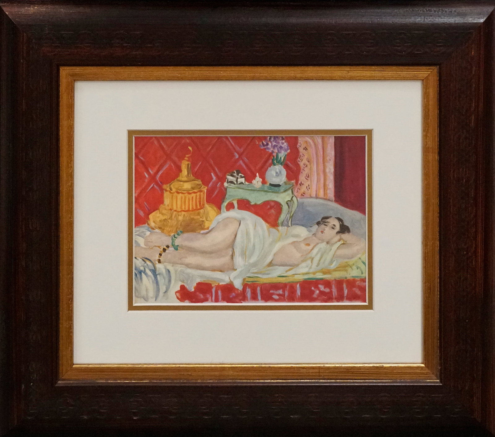 Henri Matisse (French 1869-1954) Color Plate Lithograph from 1968: Henri Matisse (French 1869-1954) Color Plate Lithograph. Approx 24x20 inches Custom framed. Includes documentation. Art Artwork Artist.
