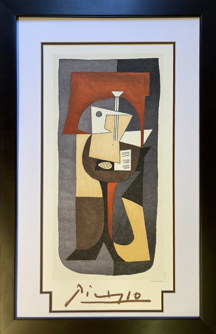 Pablo Picasso (Spanish 1881-1973) Marina Picasso Collection Lithograph 1982: Pablo Picasso (Spanish 1881-1973) 1982 Marina Picasso CollectionLithograph. Approx 24x20 inches. Custom framed and Includes Certificate of Authenticity. Art Artwork Artist.