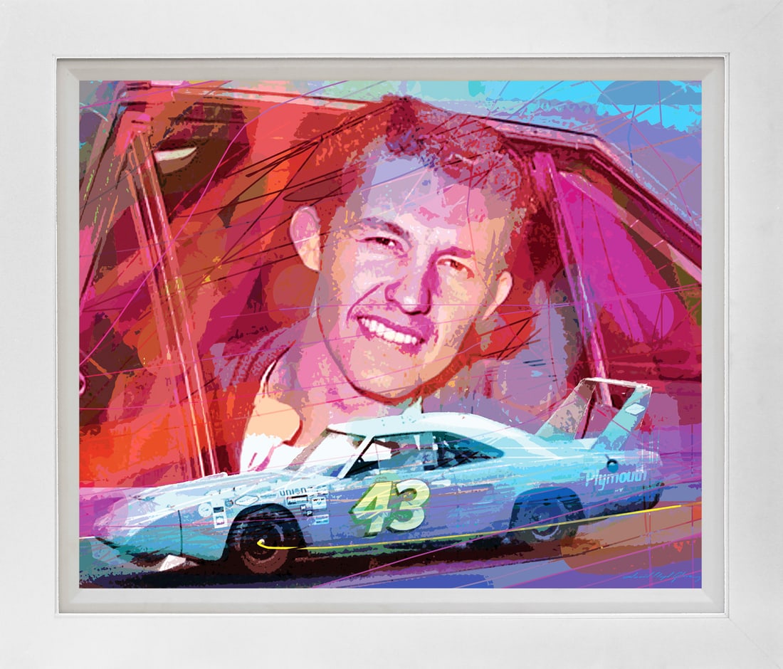 David Lloyd Glover (American 1949) Richard Petty Superbird Limited Edition on canvas by David Lloyd (1 of 1)