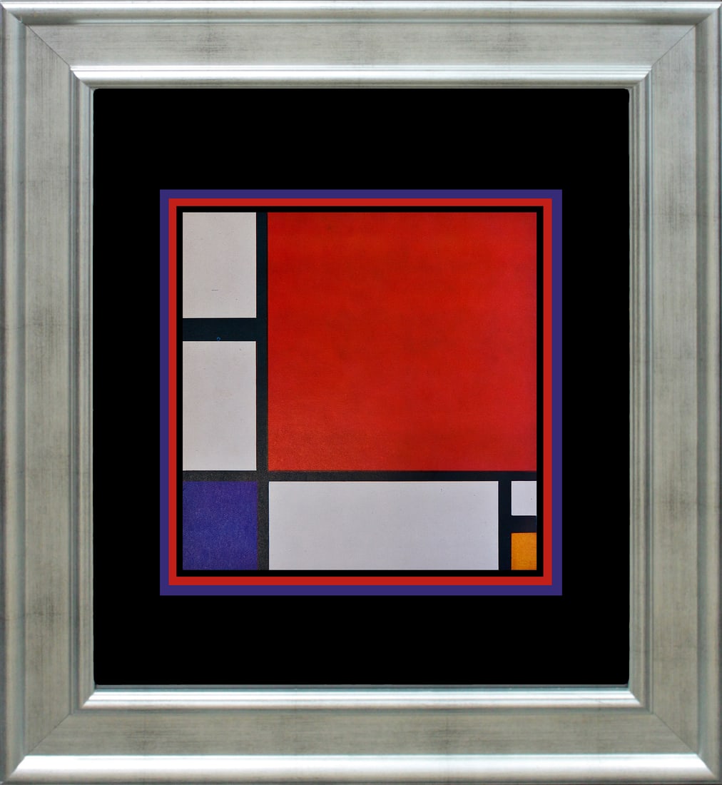 Piet Mondrian (Netherlands 1872-1944) Art Print after Mondrian: Piet Mondrian (Netherlands 1872-1944) Fine Art Print. Approx 20x22 inches. Professionally framed. Includes documentation. Art Artwork Artist.