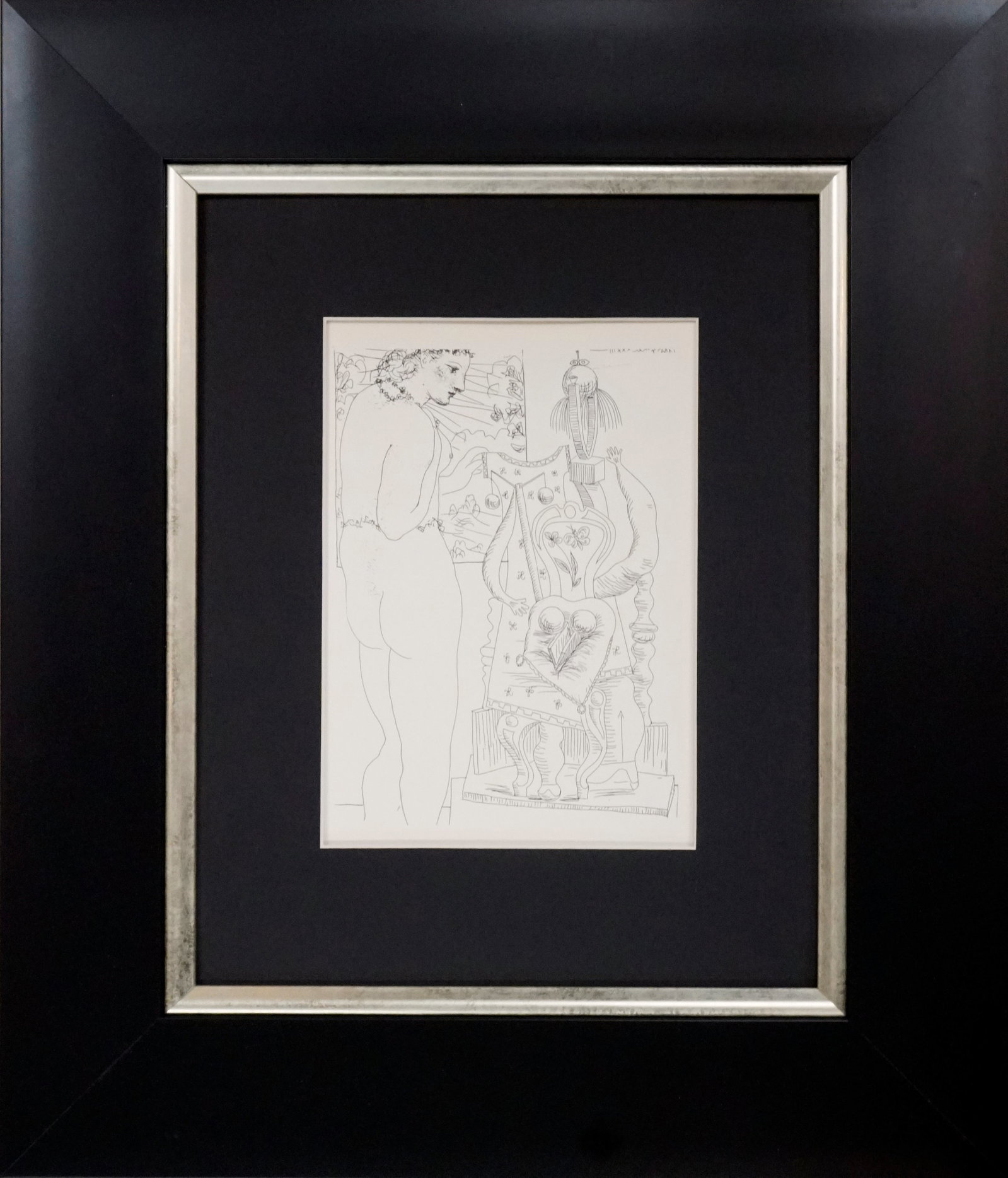 Pablo Picasso (Spanish 1881-1973) Original Lithograph 1956 Vollard Collection: Pablo Picasso (Spanish 1881-1973) Lithograph from Suite Vollard, 1956. A stunning impression of the original etching. Approx 20x24 inches Custom framed and includes certificate Art Artwork Artist.