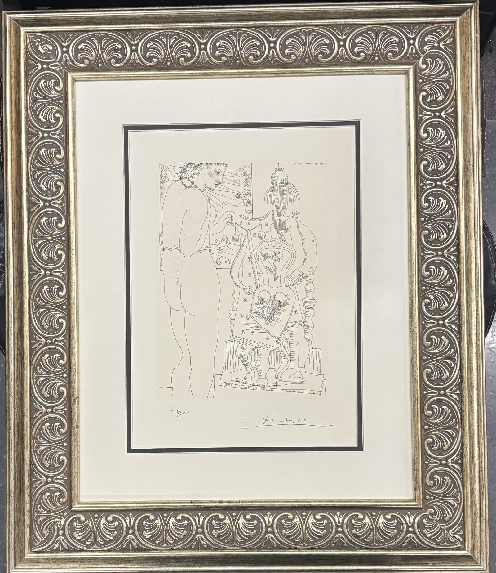 Pablo Picasso (Spanish 1881-1973) Lithograph from 1990 Suite Vollard. Authorized by the Picasso: Pablo Picasso (Spanish 1881-1973) Lithograph from 1990 Suite Vollard. Authorized by the Picasso Family. Each piece is numbered from an edition of 300, and includes the museum stamp on the back with th
