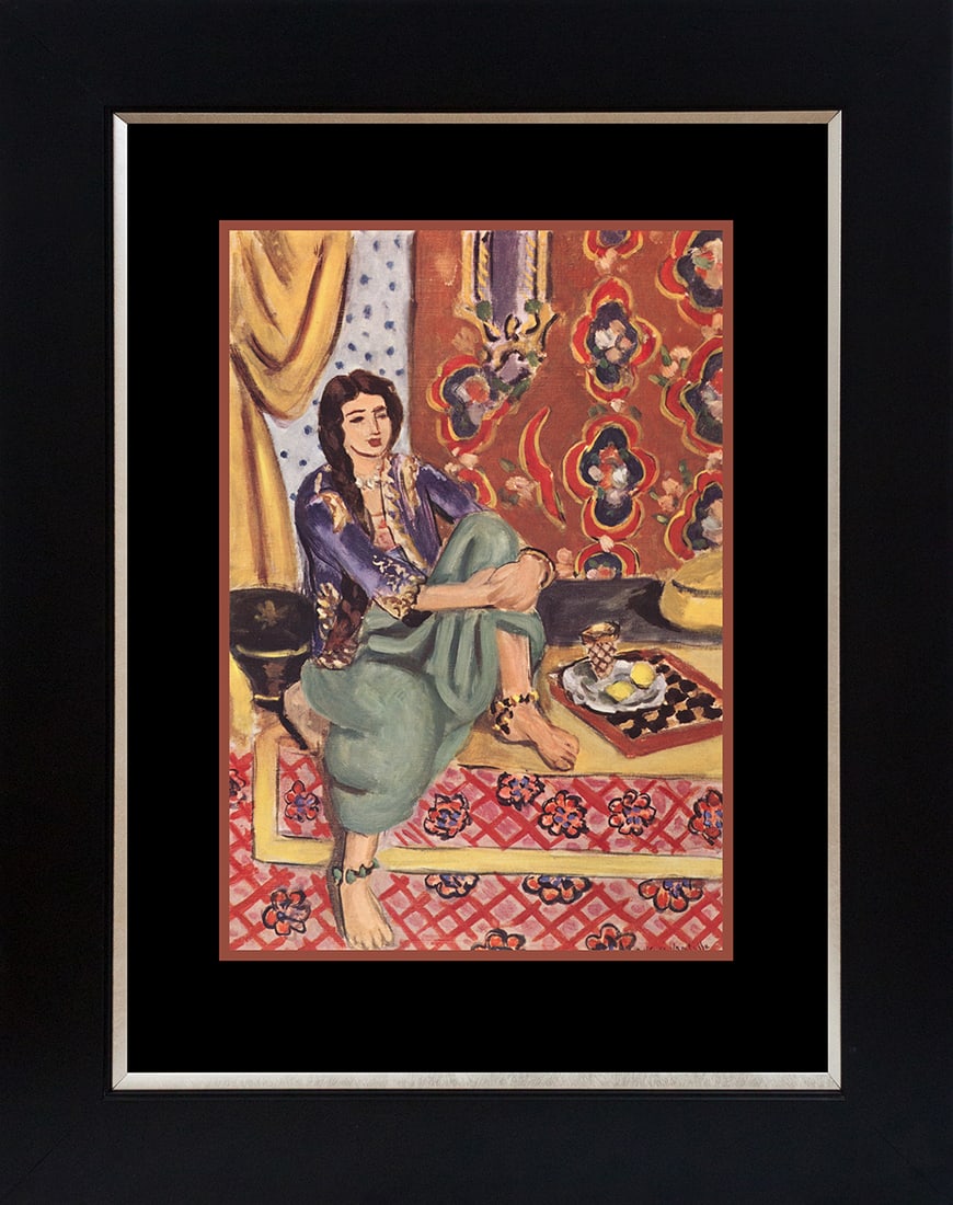 Henri Matisse (French 1869-1954) Color Plate Lithograph after Matisse from 1970: Henri Matisse (French 1869-1954) Color Plate Lithograph after Matisse from 1970 Paris. Approx 24x20 inches professionally framed. Includes documentation Art Artwork Artist.