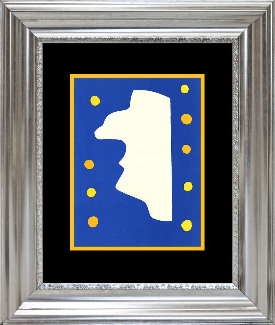 Henri Matisse (French 1869-1954) Lithograph from 1950: Henri Matisse (French 1869-1954) Lithograph from 1950. Approx 24x20 inches and includes certificate. Custom framed. Art Artwork Artist.