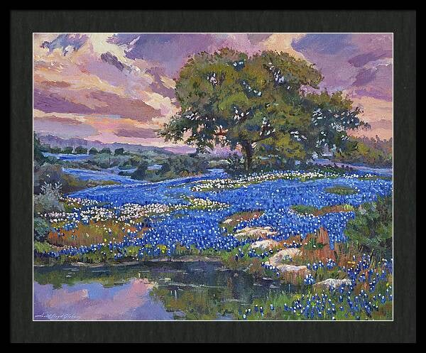 David Lloyd Glover (American, 1949) Original Mixed Media Painting on canvas by David Lloyd Glover: Mixed media Original Painting on canvas by David Lloyd Glover. Hand signed by the artist. On canvas image size. Approx image size 18x24 inches. Custom framed and includes certificate. Art Artwork Arti
