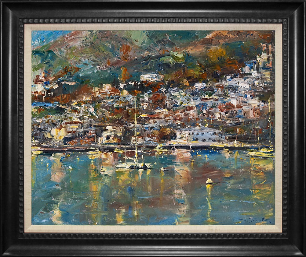 Jorn Fox (American 1954) Original oil painting on canvas.: Original oil painting on canvas Approx 30x40. One-of-a-kind original. Hand signed by the artist Jorn Fox (American 1954) Custom Framed. Includes certificate of authenticity. This work was purchased di
