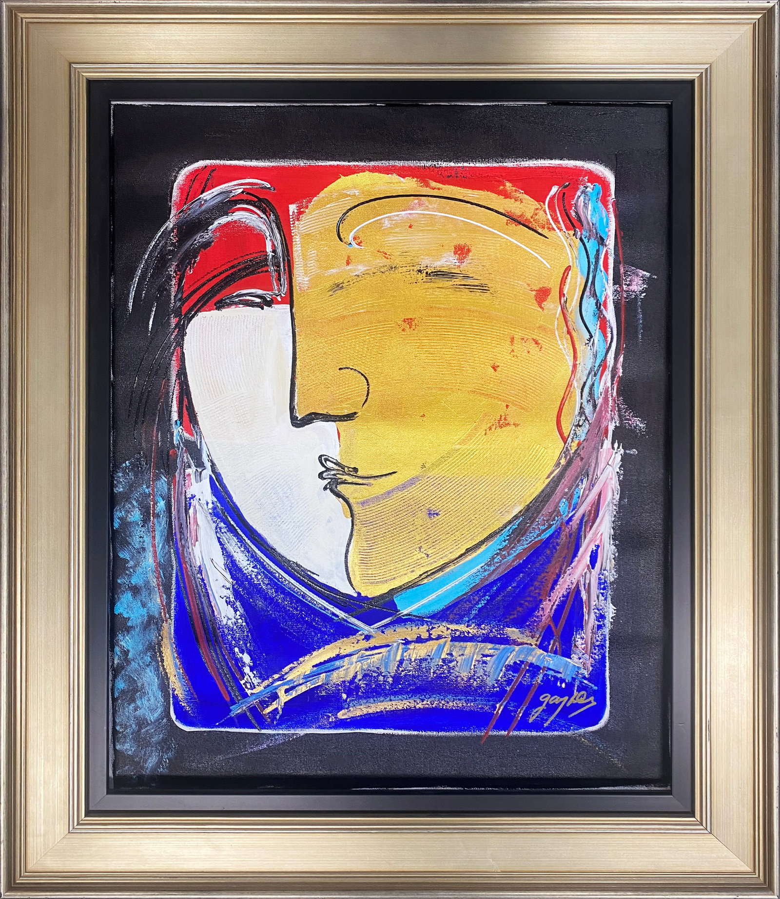 Gaylord Soli (American 1939) Original Painting on canvas: Gaylord Soli (American 1939) Original Painting on canvasGaylord Soli Original Mixed Media Painting on canvas. Hand signed by the artist. Approx 24x 30 inches. Includes certificate of authenticity. Cus