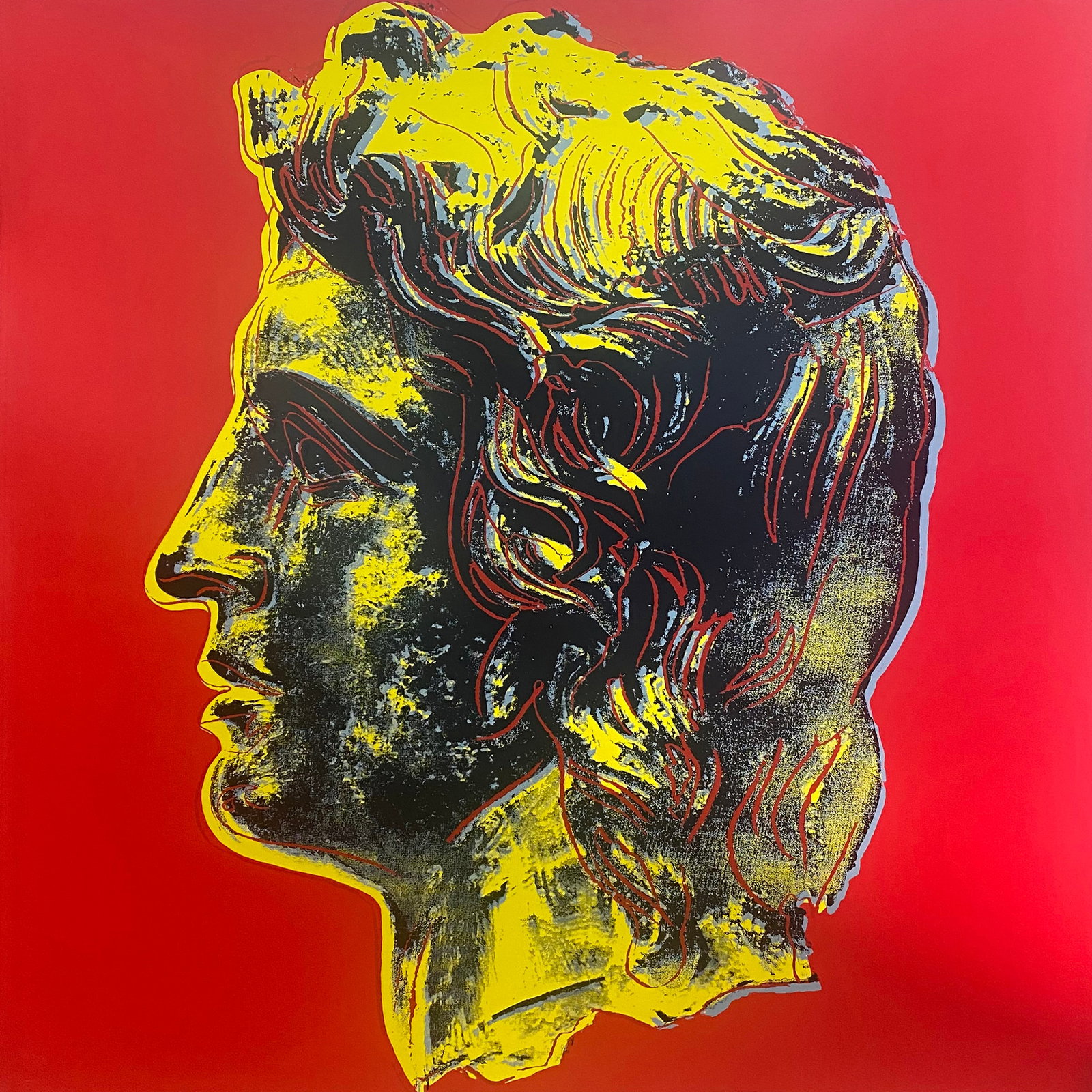 Andy Warhol (American, 1928-1987) Screenprint Alexander the Great Serigraph: Andy Warhol (American, 1928-1987) ScreenprintAlexander the Great SerigraphAndy Warhol Serigraph Screenprint. 1982. This proof was made outside the regular edition during the process of image developme