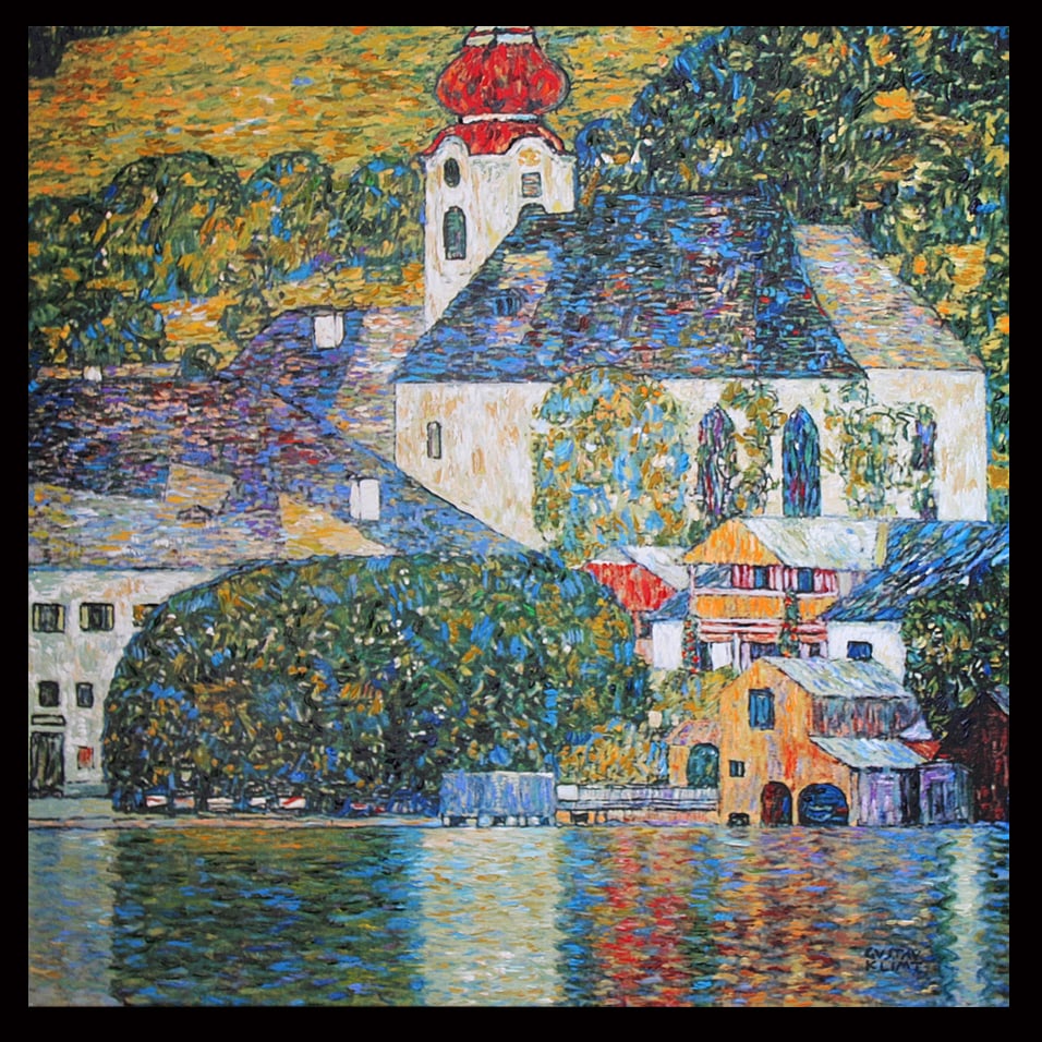 Gustav Klimt (Austrian 1862-1918) Limited Edition painting on Canvas 32 x 32 image (1 of 1)