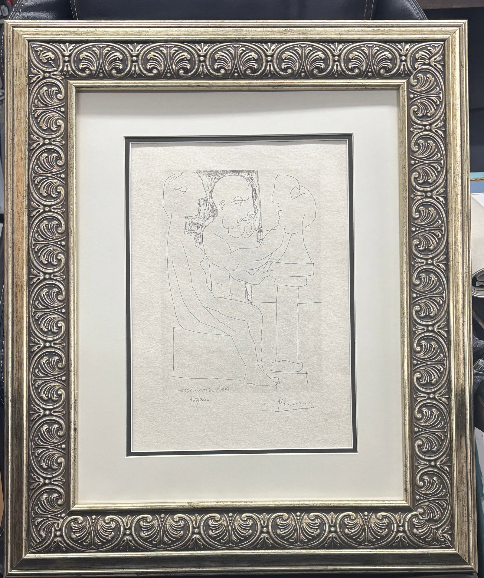Pablo Picasso (Spanish 1881-1973) Lithograph from 1990 Suite Vollard. Authorized by the Picasso: Pablo Picasso (Spanish 1881-1973) Lithograph from 1990 Suite Vollard. Authorized by the Picasso Family. Each piece is numbered from an edition of 300, and includes the museum stamp on the back with th