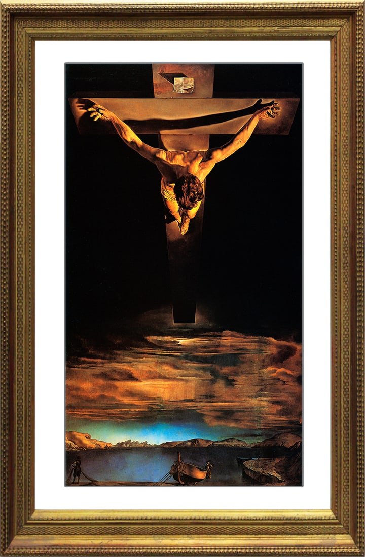 Salvador Dali (Spanish 1904-1989) St. John on the cross Limited Lithograph: Salvador Dali (Spanish 1904-1989) St. John on The Cross - Salvador Dali (Spanish 1904-1989) Limited Edition on paper . approx. 24 x 33 inches. The signature is in the plate. Includes documentation. Ar