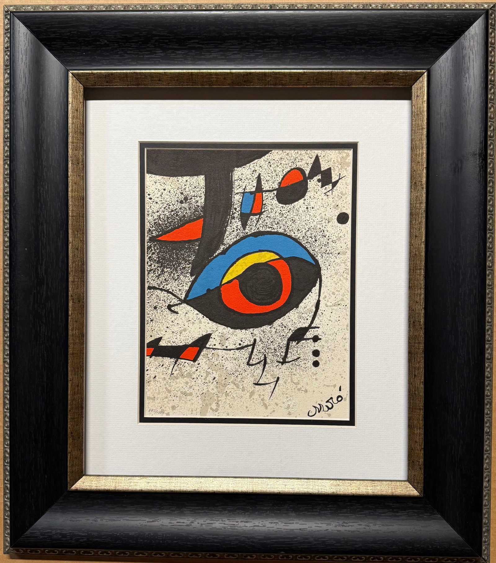 Joan Miro (Spanish 1893-1983) Limited edition on paper. Printed in Barcelona in 1980. (1 of 1)