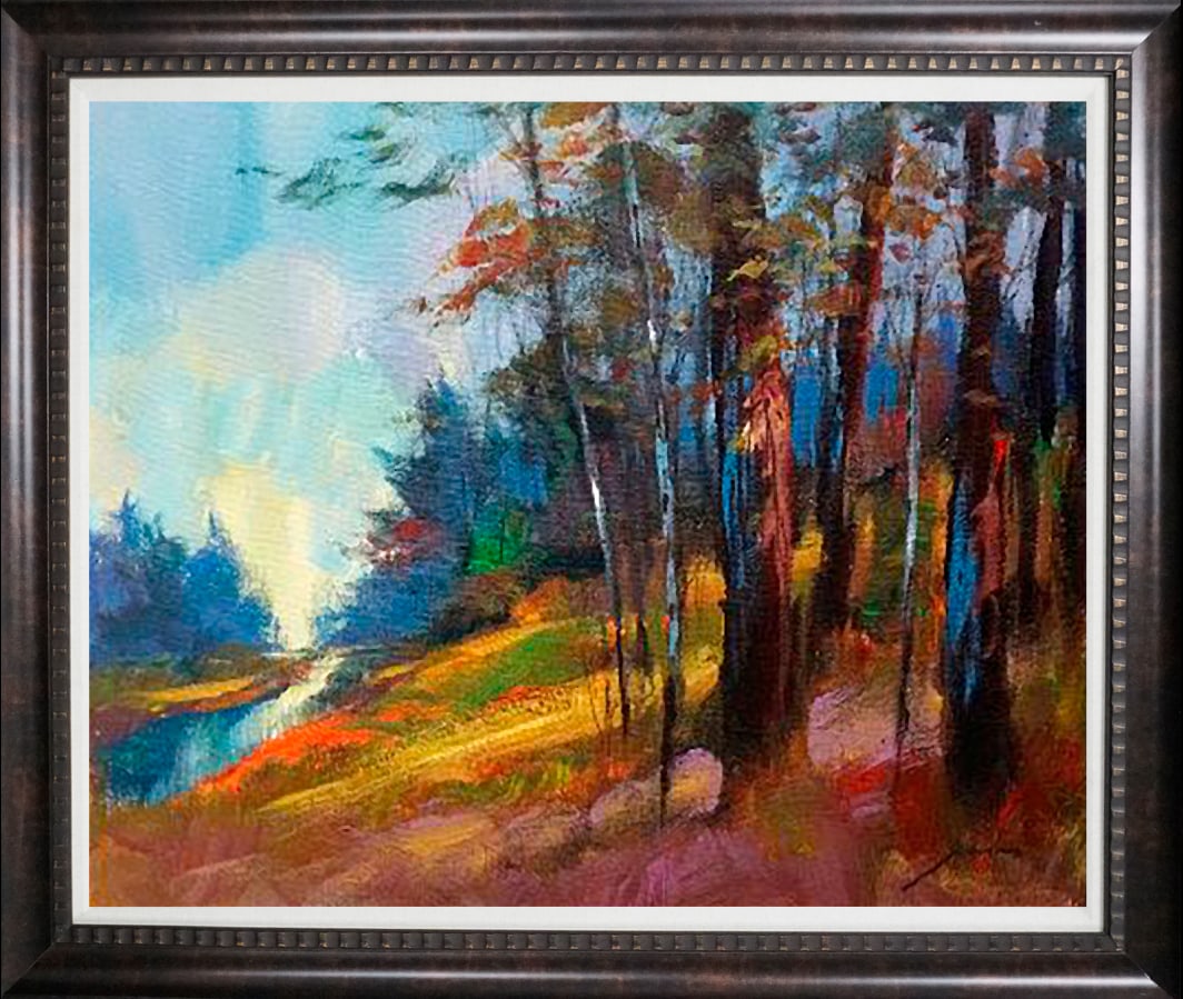 Michael Schofield (American 1947) Original painting landscape: Michael Schofield (American 1947) Landscape Original. 40x30 inches approx. One of a kind original. Hand signed by the artist.Includes certificate of authenticity. This work was purchased directly from