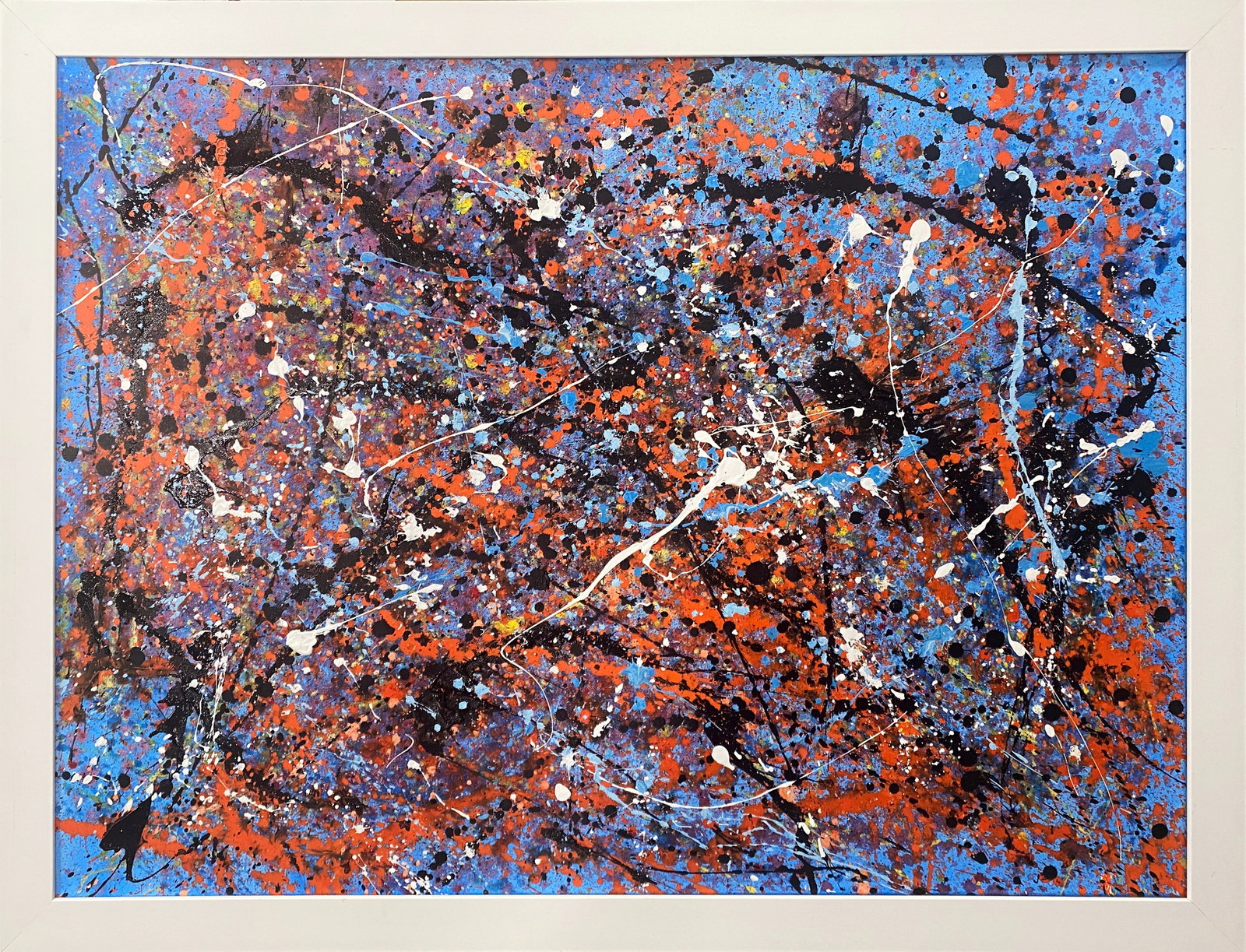 Michael Schofield (American 1947) Original oil painting on canvas Michael Schofield Abstract: Michael Schofield (American 1947) Original on canvas. Approx 30x40 image size in inches. Hand signed by the artist. Custom framed. Includes Certificate of Authenticity. One of a kind original. Custom 