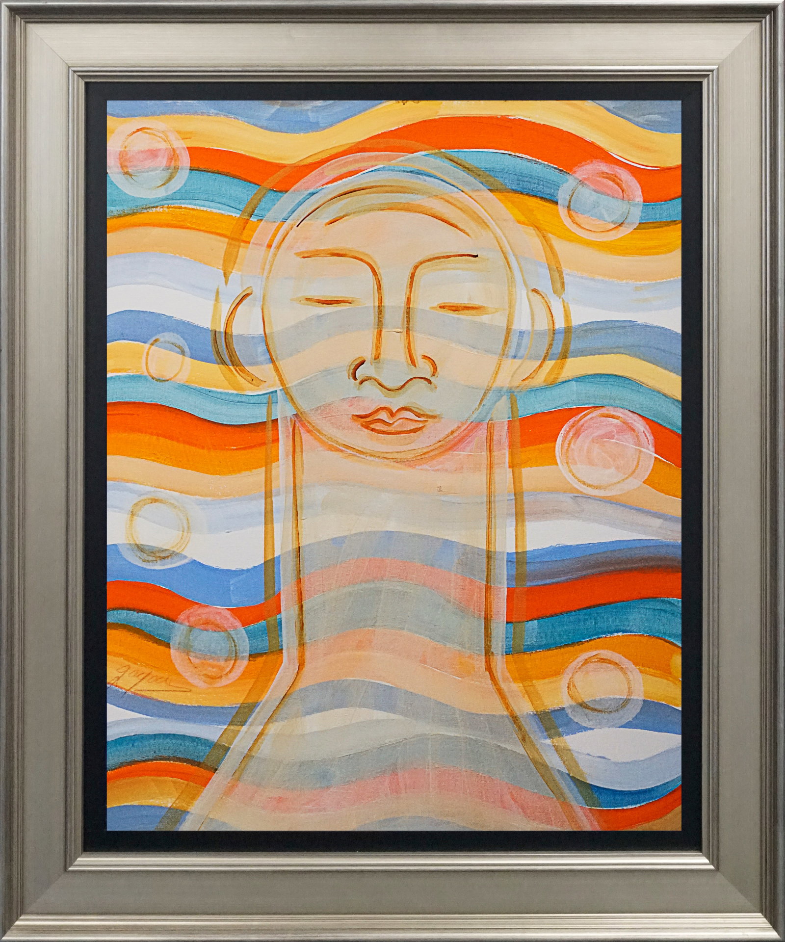 Gaylord Soli (American 1939) Original Painting on canvas by Gaylord Soli (American 1939): Gaylord Soli (American 1939) Original Painting on canvas by Gaylord Soli - Original acrylic on canvas One of a kind. Hand signed by the artist. 38 x 34 inches. Approx image size. Includes Certificate 