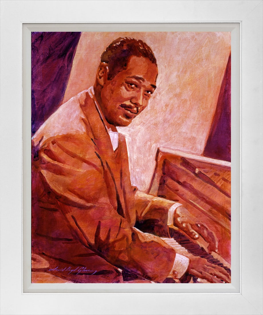 David Lloyd Glover (American 1949) Duke Ellington Hand Embellished Painting on canvas David Lloyd: Glover (American, 1949) Duke Ellington Hand Embellished Painting on canvas David Lloyd Glover (American 1949)Duke Ellington Hand Embellished Painting on canvas by David Lloyd Glover Hand signed by the