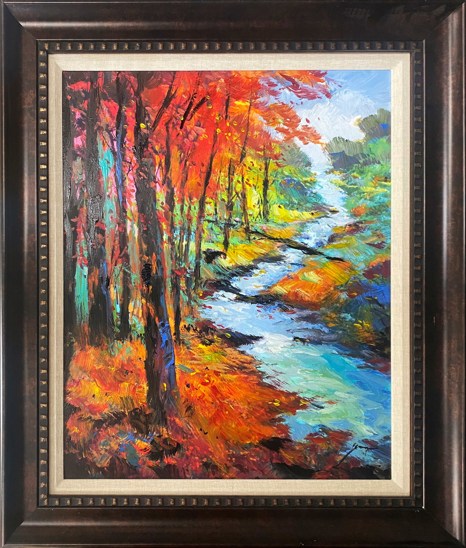 Michael Schofield (American 1947) Landscape Mixed Media Original Painting on canvas: Michael Schofield (American 1947) Landscape Original Mixed Media Painting on canvas 24x30 inches approx. Hand signed by the artist.Includes certificate of authenticity. This work was purchased directl