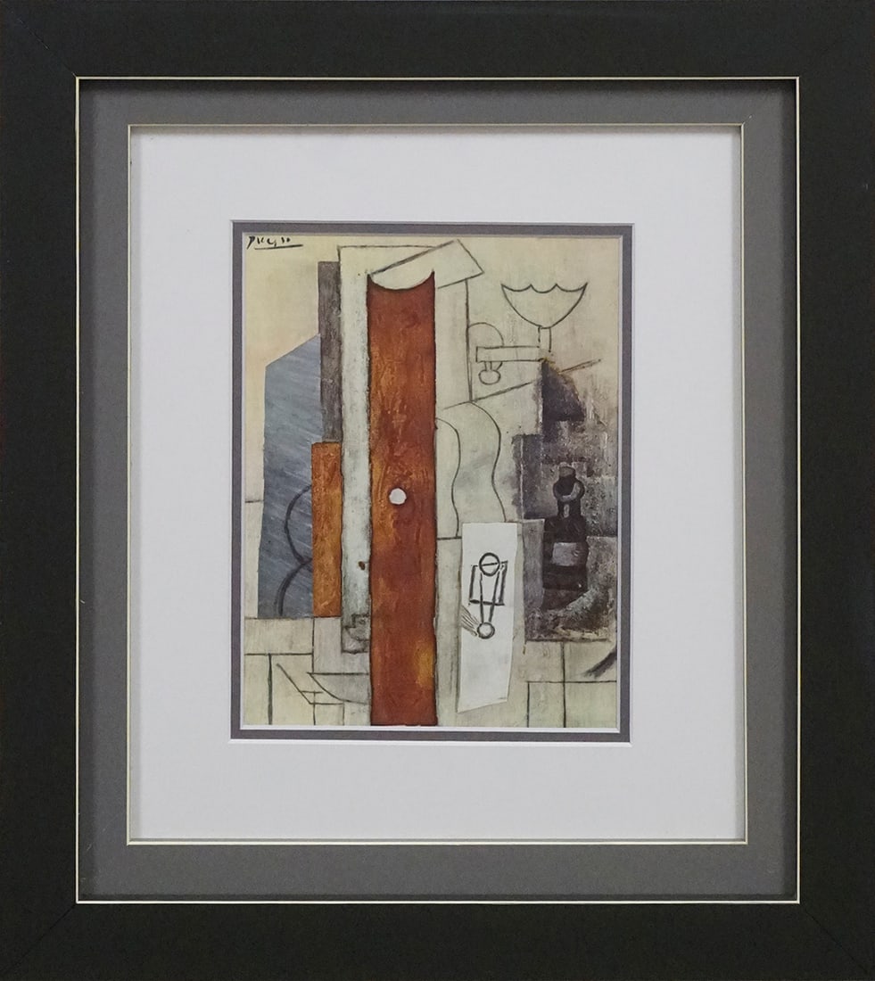 Pablo Picasso (Spanish 1881-1973) Lithograph from 1969: Pablo Picasso (Spanish 1881-1973) Lithograph from 1969. Approx 24x20 inches. Custom framed and includes documentation Art Artwork Artist.