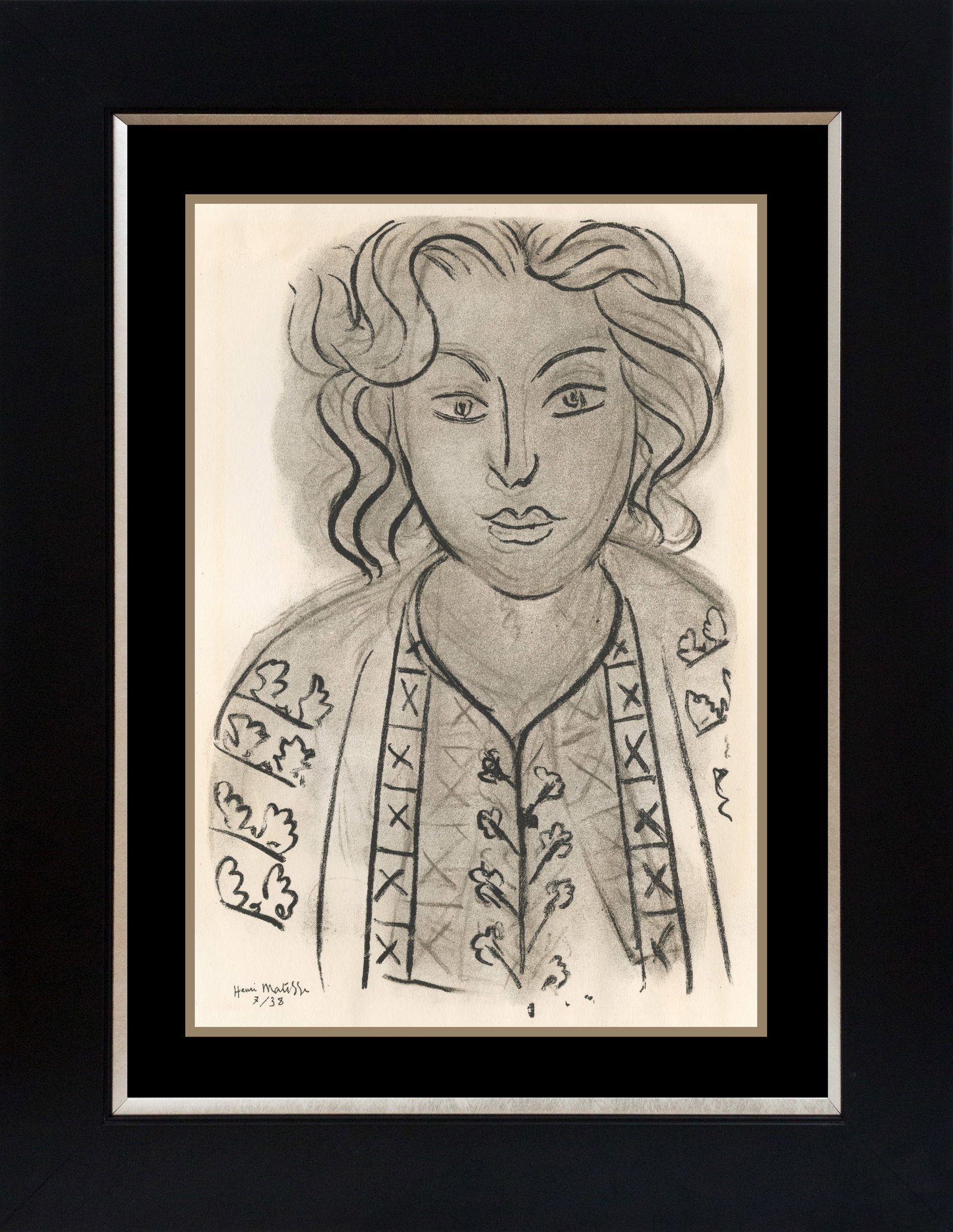 Henri Matisse (French 1869-1954) Lithograph after Matisse from 1950: Henri Matisse (French 1869-1954) 1950 Lithograph on Arches paper by Matisse. Approx. 20x22 inches. Art Artwork Artist.