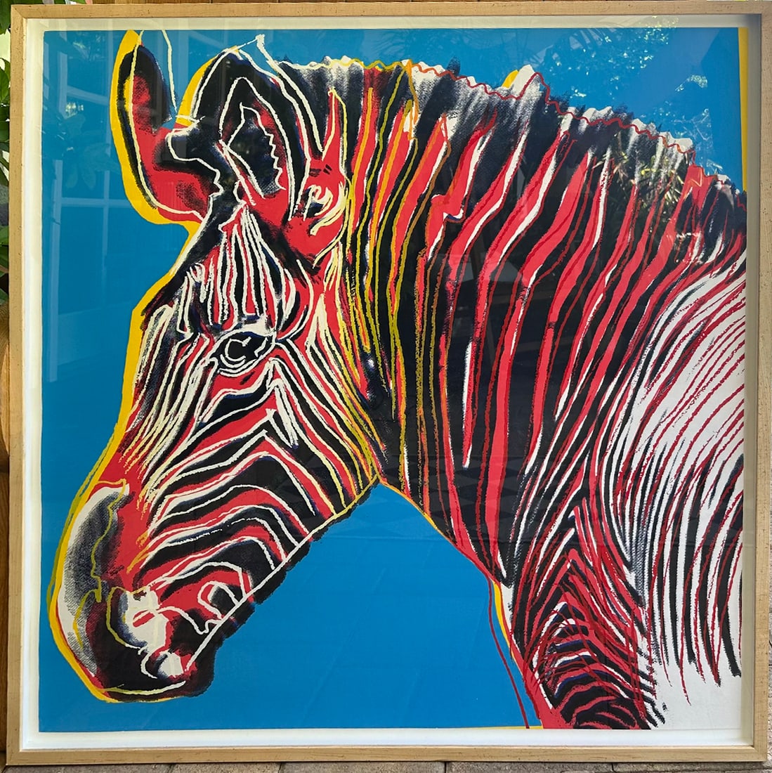 Andy Warhol (American 1928-1987) Andy Warhol Grevy's Zebra. Serigraph Screenprint 1983.: Andy Warhol (American 1928-1987) Andy Warhol Grevy's Zebra. Serigraph Screenprint and Colophon. 1983. 38x38 inches approx. Includes documentation This unsigned working trial proof was made outside the
