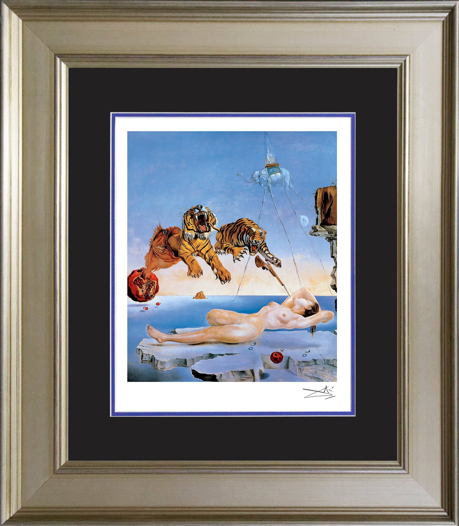 Salvador Dali (Spanish 1904-1989) Seconds Before Awakening Limited Edition: Salvador Dali (Spanish 1904-1989) Seconds Before Awakening Limited Edition Salvador Dali. Limited Edition lithograph approx 24 x 28 inches. The signature is in the plate. Includes documentation. Art A