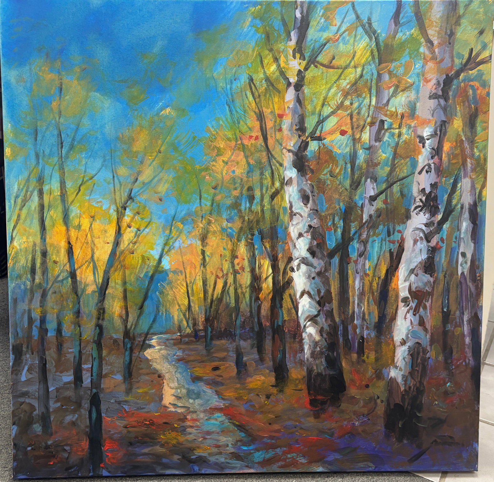Michael Schofield (American 1947) Original Painting on canvas by Michael Schofield: Michael Schofield (American 1947) Original Painting on canvas. Approx. 40x30 inches. One-of-a-kind original. Hand signed by the artist. Includes certificate of authenticity. This work was purchased di