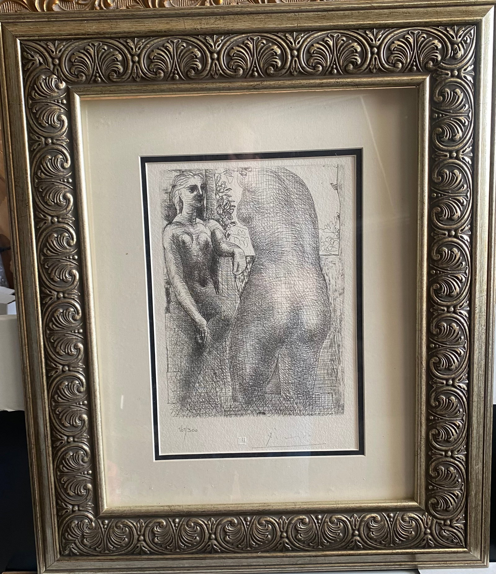 Pablo Picasso (Spanish 1881-1973) lithograph numbered limited edition of 300 with official Museum: Pablo Picasso (Spanish 1881-1973) lithograph numbered limited edition of 300 with official Museum stamp Pablo Picasso Lithograph from 1990-1992 Suite Vollard. Authorized by the Picasso Family. Each pi