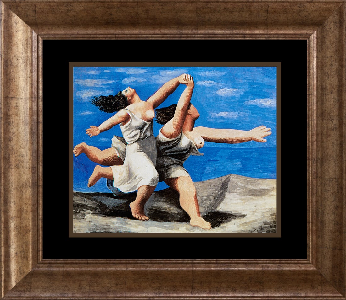 Pablo Picasso (Spanish 1881-1973) Two Women Running on the Beach Pablo Picasso Collection Domaine: Pablo Picasso (Spanish 1881-1973) Two Women Running on the Beach Pablo Picasso Collection Domaine Limited Edition Pablo Picasso Two Women. Running on the Beach Collection Domaine. The signature is in 