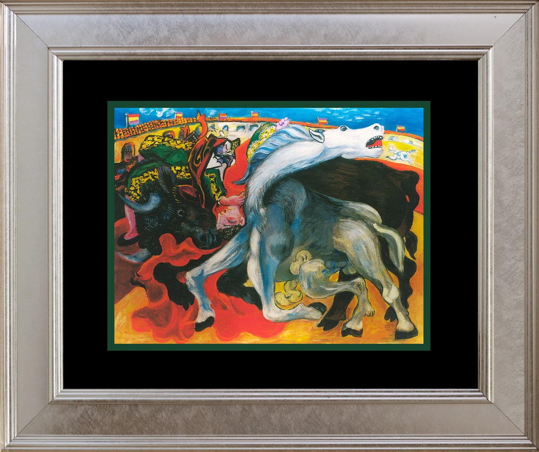 Pablo Picasso (Spanish 1881-1973) Bullfight End of the Toreador Pablo Picasso Limited Edition on: Pablo Picasso (Spanish 1881-1973) Bullfight End of the Toreador Pablo Picasso Limited Edition on paper Collection Domaine Pablo Picasso Bullfight End of the Toreador after Picasso Collection Domaine. 