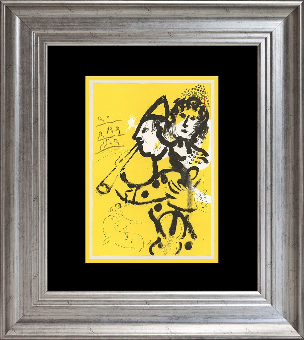 Marc Chagall (Russian-French 1887-1985) Lithograph from 1965: Marc Chagall (Russian-French 1887-1985) Lithograph from 1965Marc Chagall Lithograph from 1965. Custom framed. Approx 24x20 inches. Includes certificate. Art Artwork Artist.