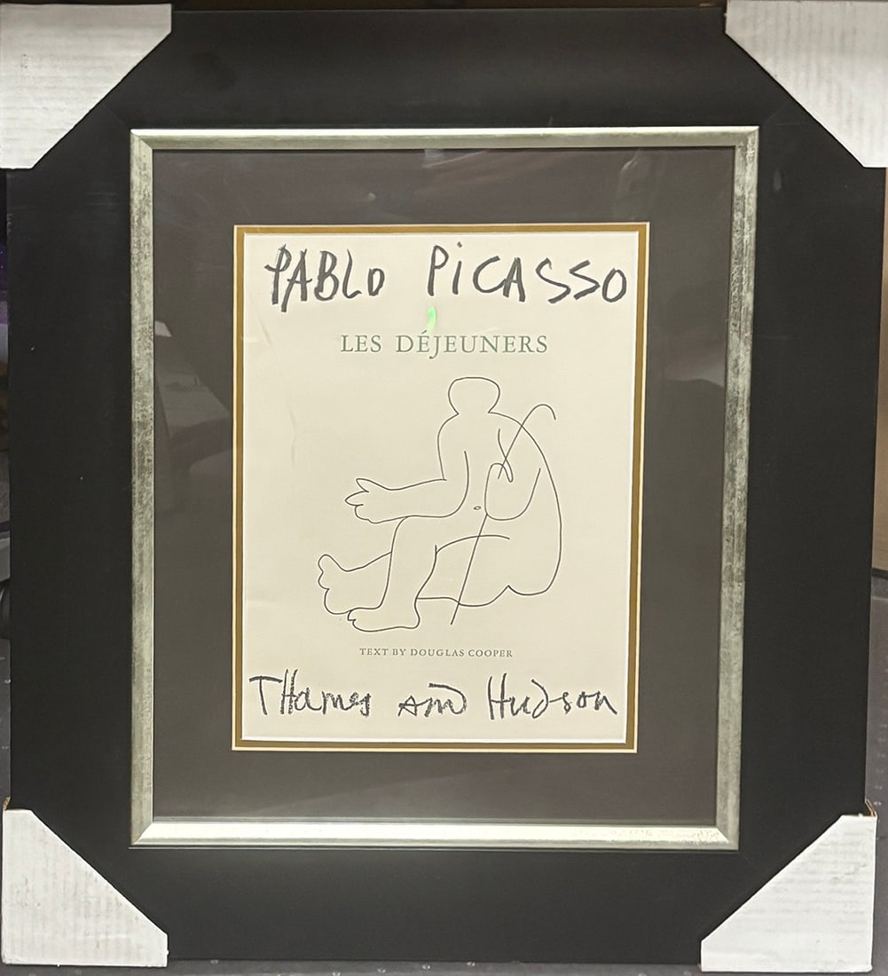 Picasso original vintage lithograph "les Dejeuners" very good condition Framed 24 x 21 inches: Picasso original vintage lithograph "les Dejeuners" very good condition Framed 24 x 21 inches