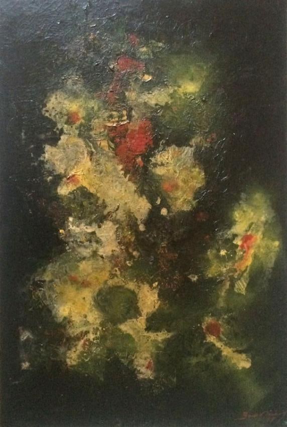 Original oil painting on canvas by Antonio Bandeira: Technique: oil painting on canvasMeasurements: 50 x 78 cmSigned: lower right cornerOriginal Antonio Bandeira Oil, includes certificate of authenticity.This painting is a transposition of things past, 