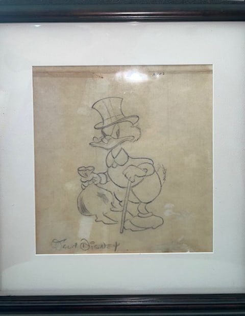 Donald Duck original drawing The Walt Disney Co. (1 of 1)