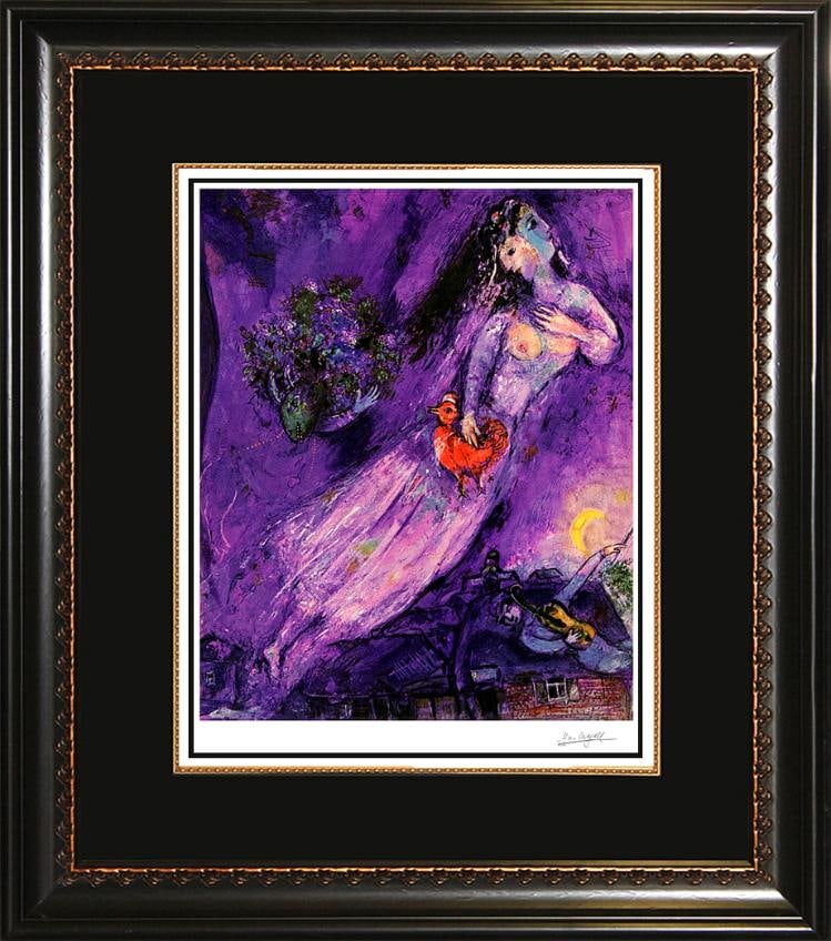 Marc Chagall (Russian-French 1887-1985) Marc Chagall Le Filigrane Violet Two Faces of Hope: Marc Chagall (Russian-French 1887-1985) Marc Chagall Le Filigrane violet limited edition on paper Includes documentation. Art Artwork Artist.