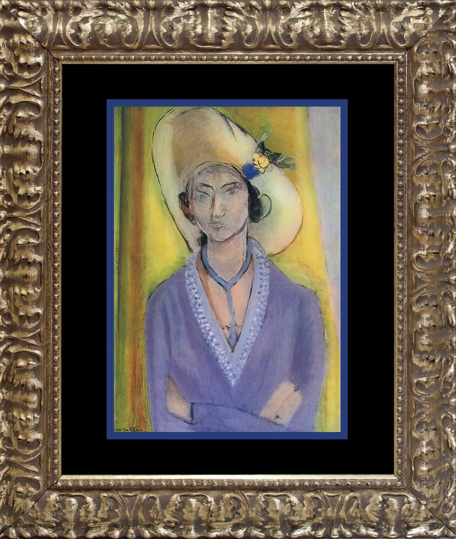 Henri Matisse (French 1869-1954) Lithograph from 1948: Henri Matisse (French 1869-1954) Lithograph from 1948. The signature is in the plate. Approx 24x20 inches. Professionally framed. Includes documentation. Art Artwork Artist.