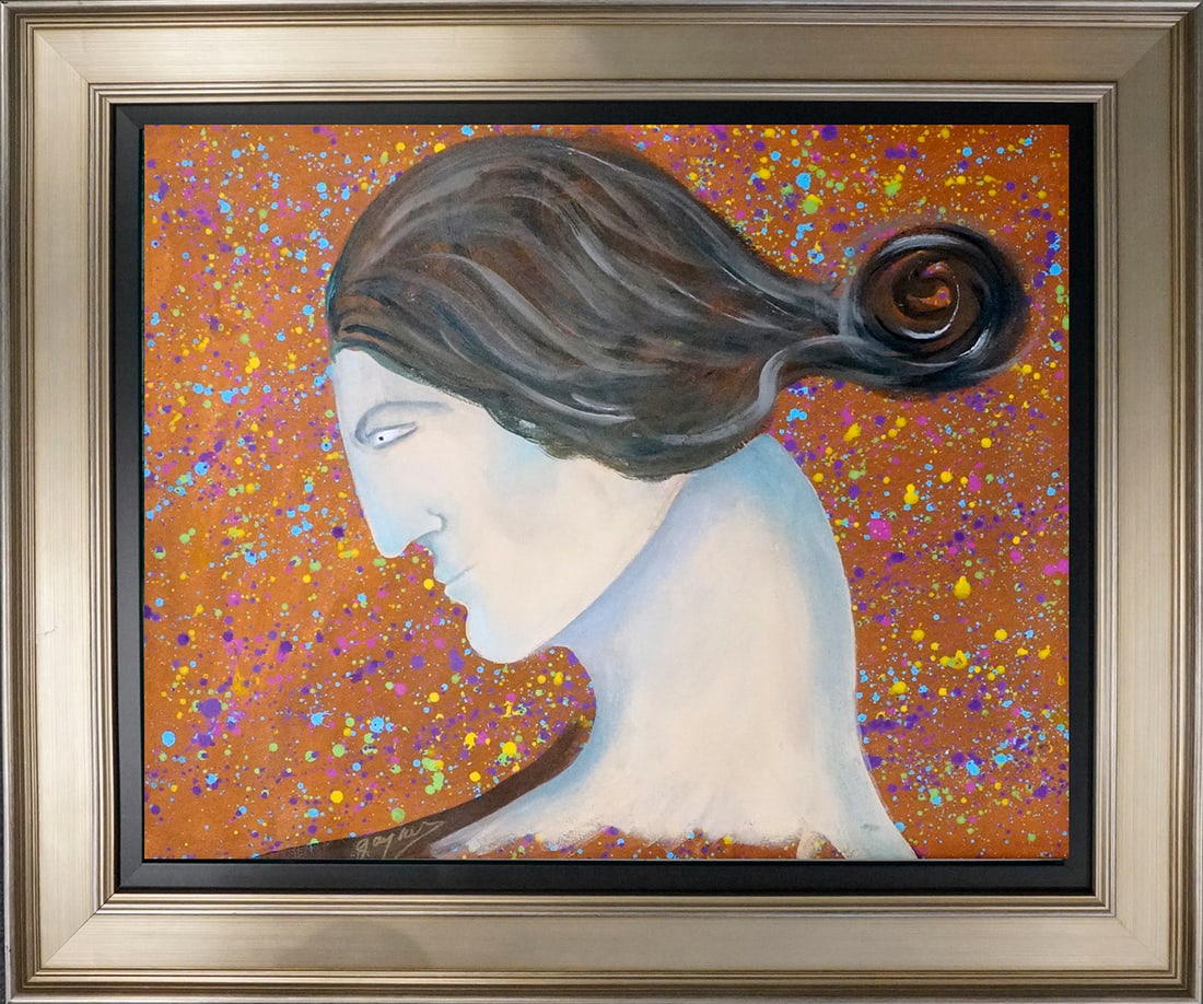 Gaylord Soli (American 1939) Original Painting on canvas: Gaylord Soli (American 1939) Original One of a kind. Hand signed by the artist. Approx 36 x 34 inches. Includes Certificate of Authenticity. Custom framed This work was purchased directly from the art