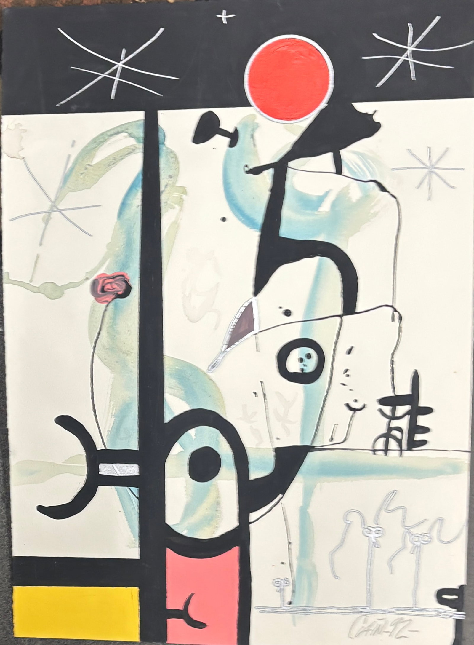 Original painting on paper by Art Caine 1997 (1 of 1)
