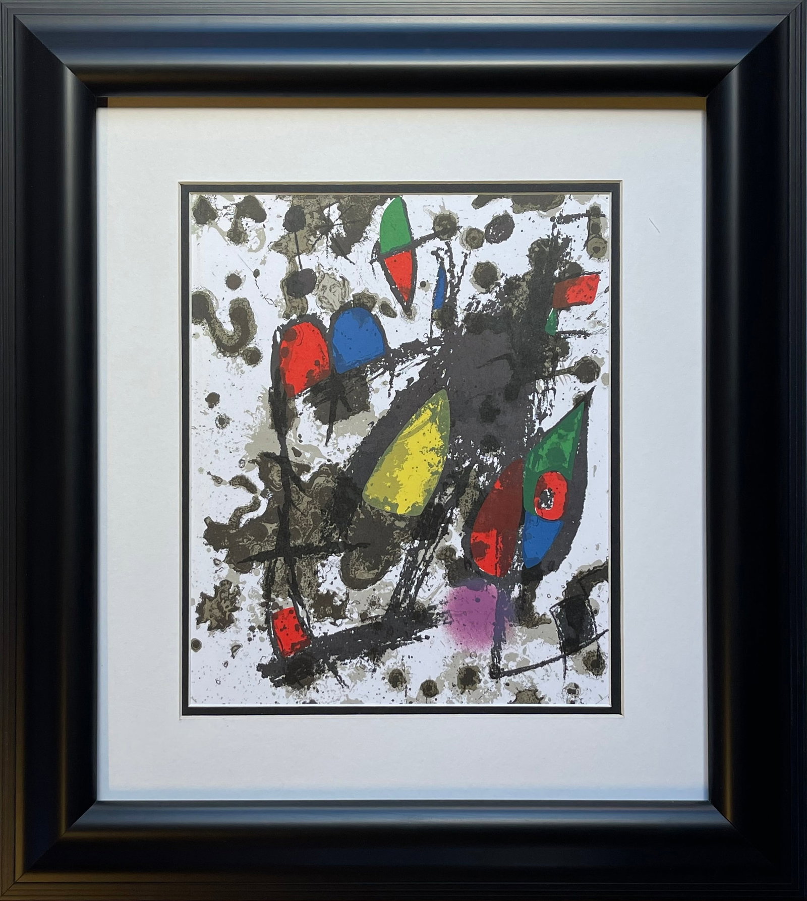 Joan Miro (Spanish 1893-1983) Lithograph from 1970: Joan Miro (Spanish 1893-1983) Lithograph from 1970Joan Miro Lithograph from 1970 Hand signed Approx 26x20 inches custom framed and includes documentation Art Artwork Artist.