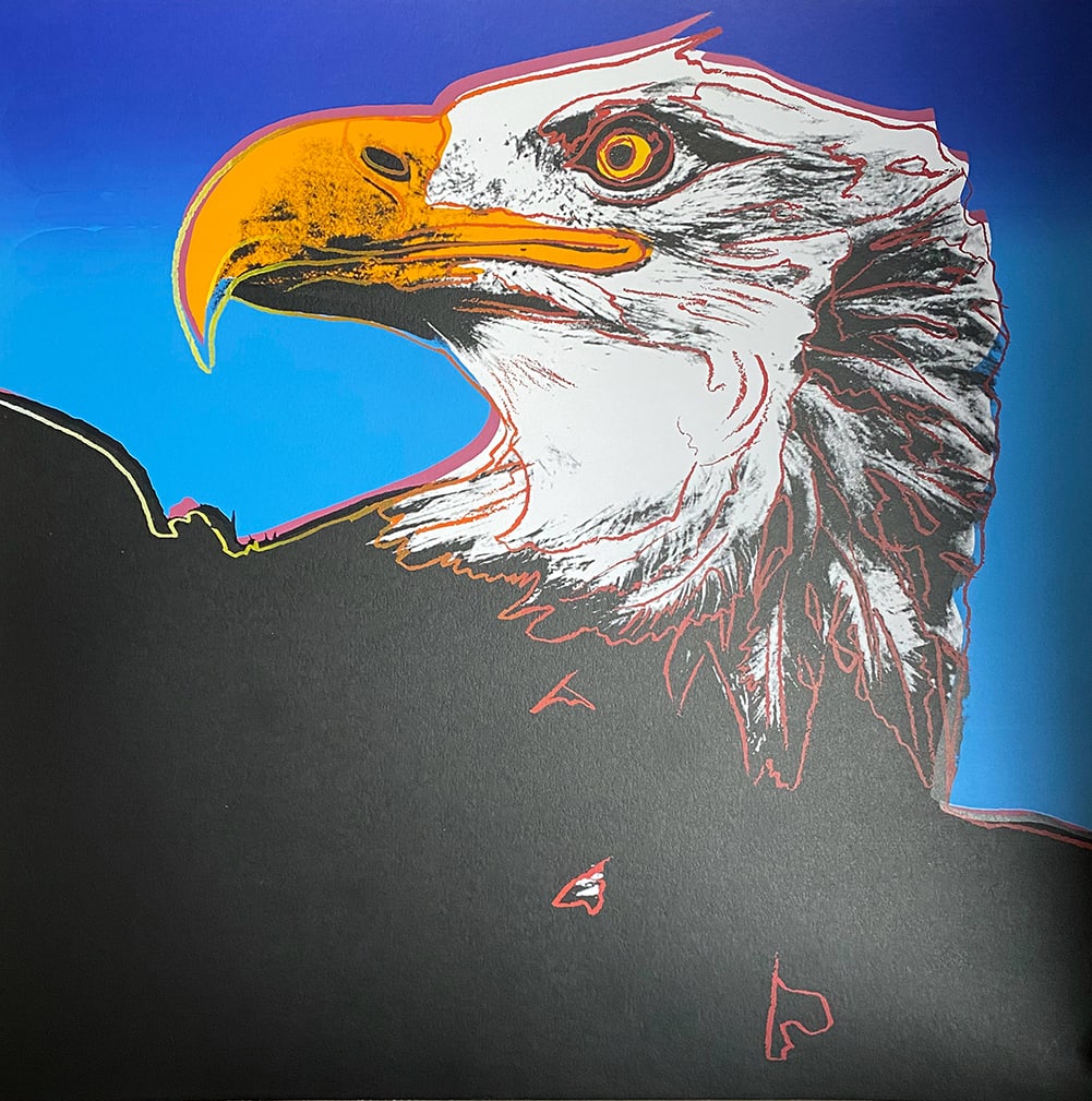 Andy Warhol (American 1928-1987) Screen print Bald Eagle 1983 from the Endangered Species Suite (1 of 1)
