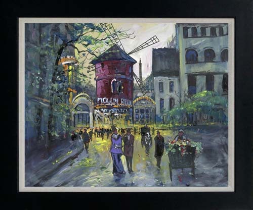 Michael Schofield (American 1947) Hand Embellished Painting oil painting on canvas (1 of 1)