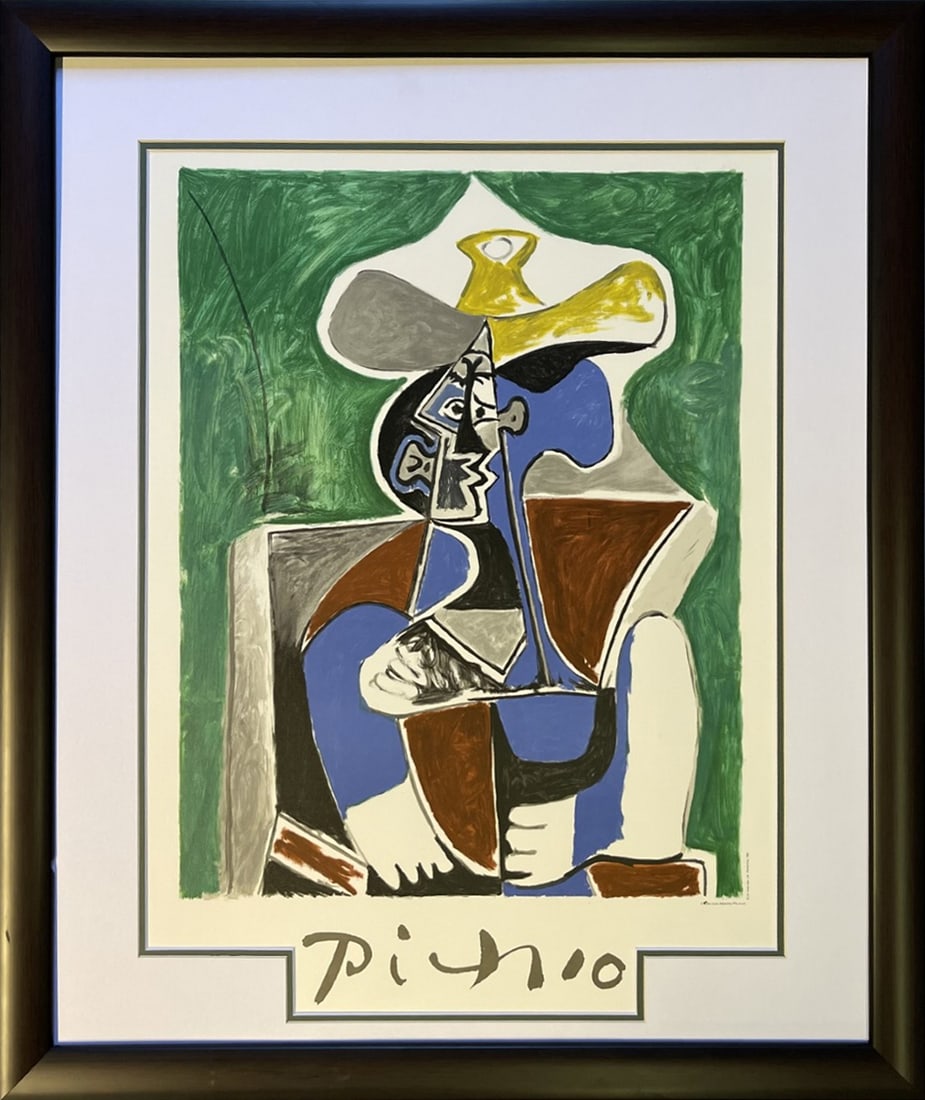 Pablo Picasso (Spanish 1881-1973) Lithograph Marina Picasso Collection 1982: Pablo Picasso (Spanish 1881-1973) Lithograph Marina Picasso Collection 1982Pablo Picasso Lithograph Marina Picasso Collection Hand signed by Marina Picasso from 1982. Authorized by Picasso. Signed in 