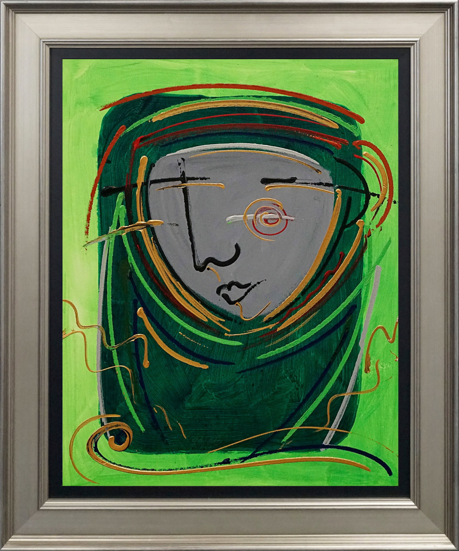 Gaylord Soli (American 1939) Original Painting on canvas by Gaylord Soli: Gaylord Soli (American 1939) - Original acrylic on canvas One of a kind. Hand signed by the artist. Approx 24 x 30 inches image size. Includes Certificate of Authenticity. Custom framed. This work was